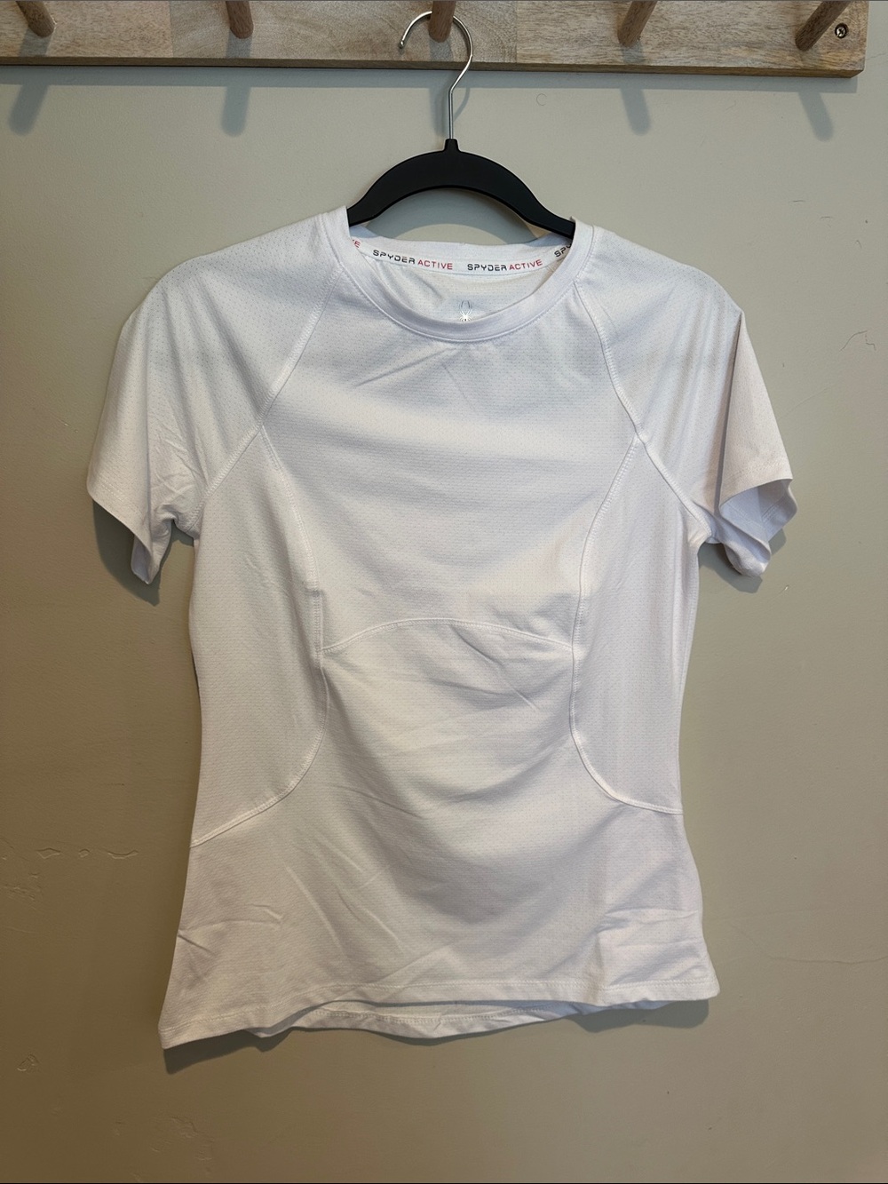 Spyder White Short Sleeve Performance Tee